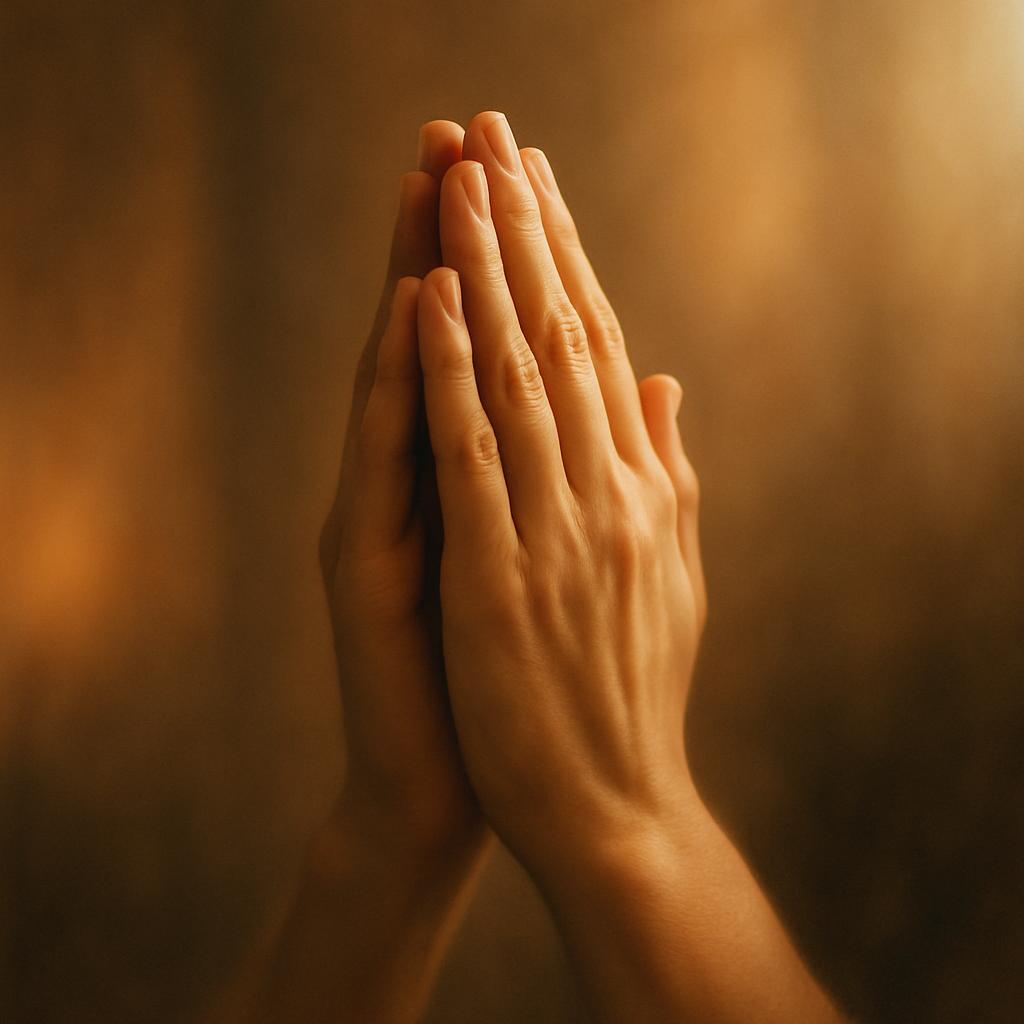 Mãos em oração